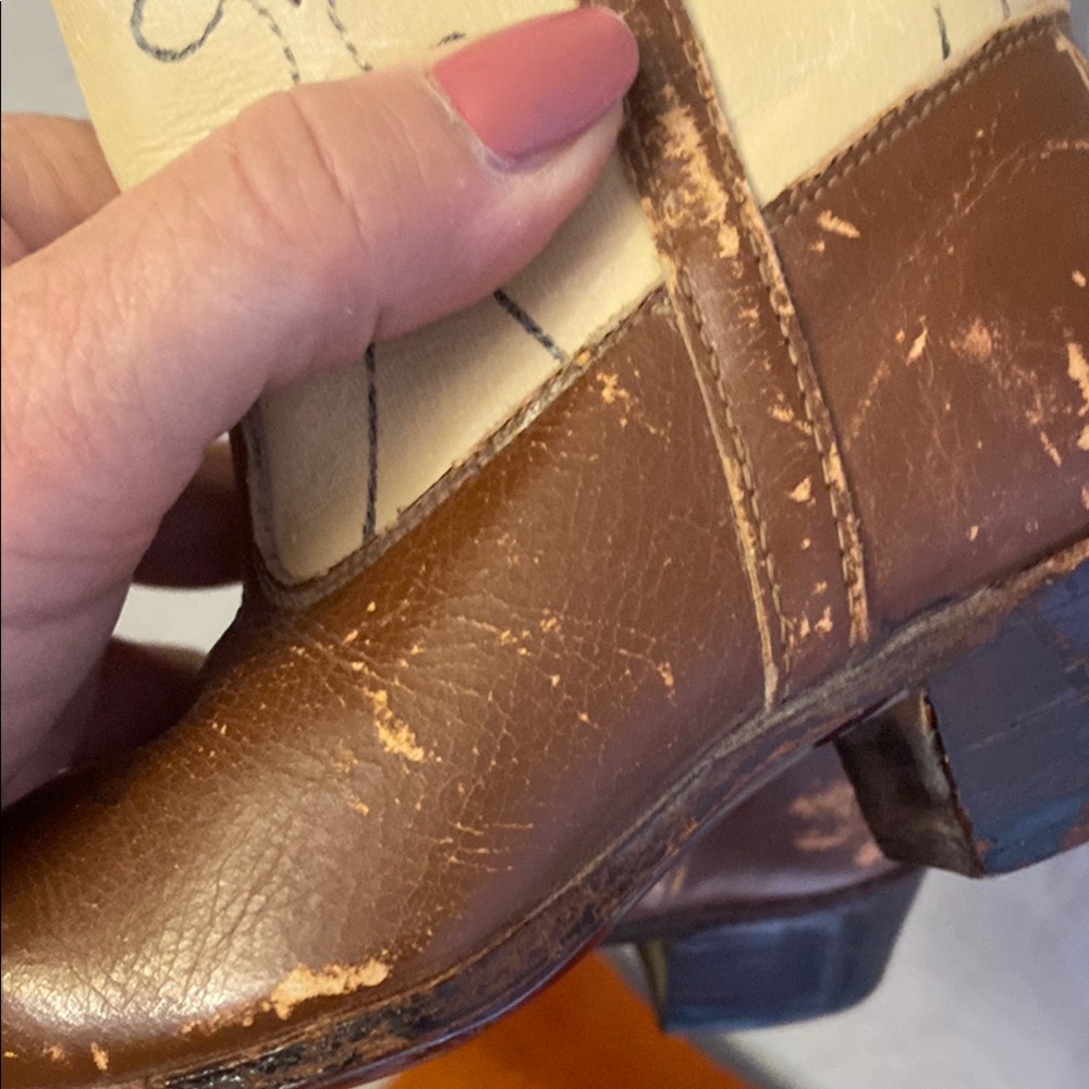 Vintage toddler, Brown and Cream Western Cowboy Boots - Picture 7 of 13